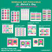 Emerald Gold and Pink St. Patrick's Day Printables - Instant Download